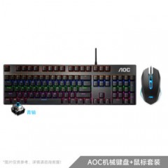 航向者 组装电脑【外设】加购/无线网卡/耳机/机械键盘鼠标垫/音响/DIY组装电脑加购配件 AOC机械键鼠套装